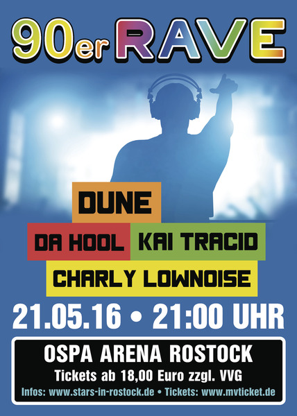 Party Flyer: 90er Rave am 21.05.2016 in Rostock