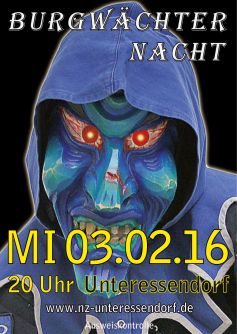 Party Flyer: Burgwchternacht 2016 am 03.02.2016 in Hochdorf