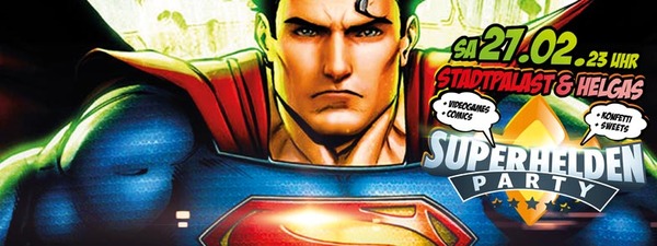 Party Flyer: SUPERHELDENPARTY No. 16 am 27.02.2016 in Rostock