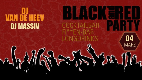 Party Flyer: Black & Red Party 2016 am 04.03.2016 in Westerheim