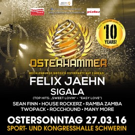 Party Flyer: OSTERHAMMER Schwerin 2016 am 27.03.2016 in Schwerin