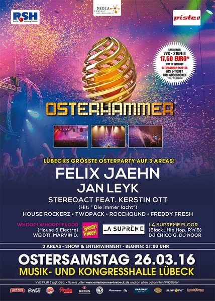 Party Flyer: OSTERHAMMER Lbeck 2016 am 26.03.2016 in Lbeck