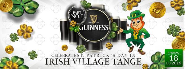 Party Flyer: St. Patricks Day am 18.03.2016 in Apen