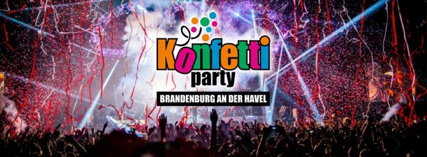Party Flyer: KONFETTIPARTY @ STAHLPALAST BRANDENBURG - DEUTSCHLANDS GRSSTE KONFETTISCHLACHT am 02.04.2016 in Brandenburg an der Havel