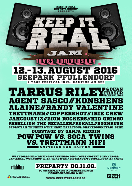 Party Flyer: Keep It Real Jam 2015 Festival am 12.08.2016 in Pfullendorf