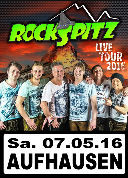 Party Flyer: Partynacht mit ROCKSPITZ @ Aufhausen am 07.05.2016 in Geislingen a. d. Steige