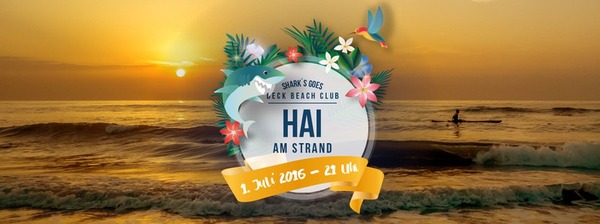 Party Flyer: Hai am Strand am 01.07.2016 in Bad Doberan