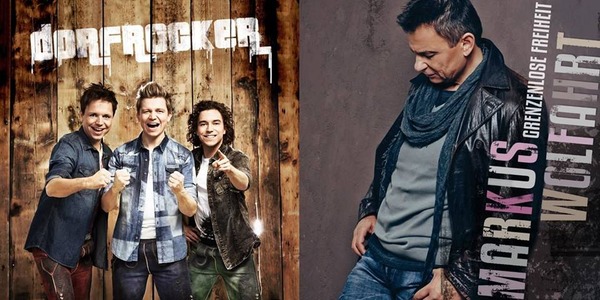 Party Flyer: Dorfrocker + Markus Wolfahrt @ Musikfest Haslach am 25.06.2016 in Wangen im Allgäu