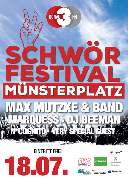 Party Flyer: DONAU 3 FM Schwrfestival 2016 am 18.07.2016 in Ulm