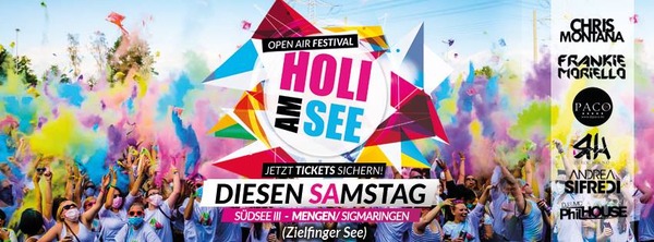 Party Flyer: HOLI AM SEE - Open Air Festival / Mengen am 16.07.2016 in Mengen
