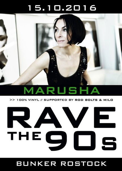 Party Flyer: Marusha at Rave the 90s am 15.10.2016 in Rostock