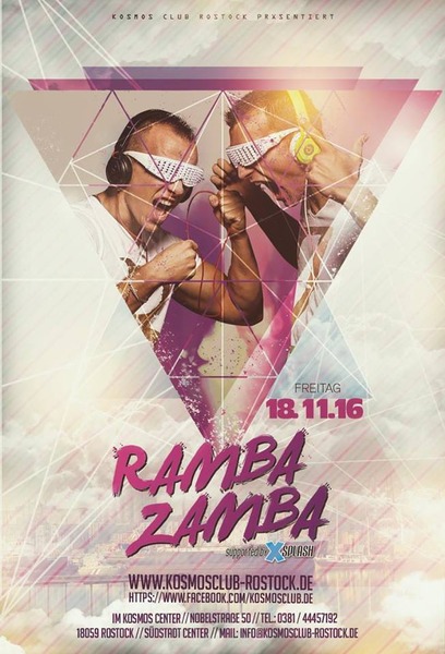 Party Flyer: Ramba Zamba Live am 18.11.2016 in Rostock