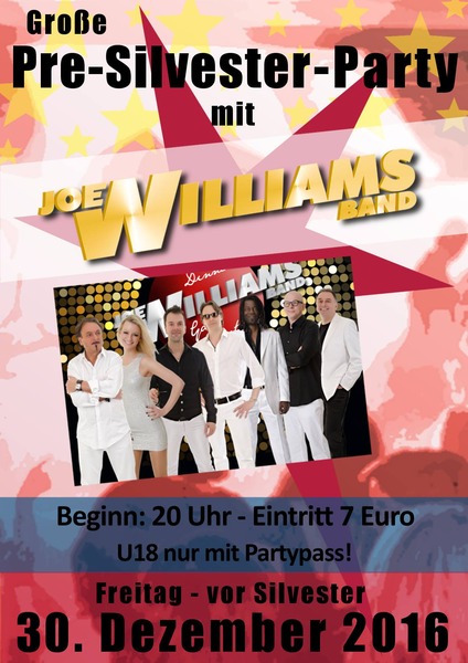Party Flyer: Sternensaal Reute prs. die groe Pre-Silvester-Party! am 30.12.2016 in Bad Waldsee