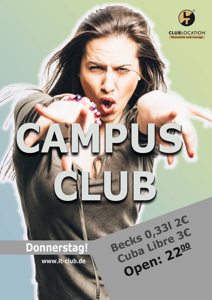 Party Flyer: LT Campus Club am 23.03.2017 in Rostock