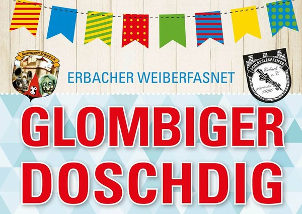 Party Flyer: GLOMBIGER DOSCHDIG mit den ALBFETZA am 23.02.2017 in Erbach