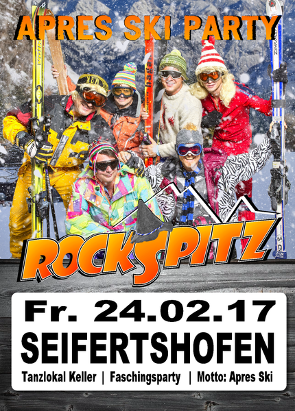 Party Flyer: ROCKSPITZ - Apres Ski Party im Tanzlokal Keller am 24.02.2017 in Ebershausen