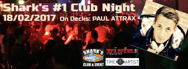 Party Flyer: SHARKs Nr. 1 Club Night  am 18.02.2017 in Bad Doberan