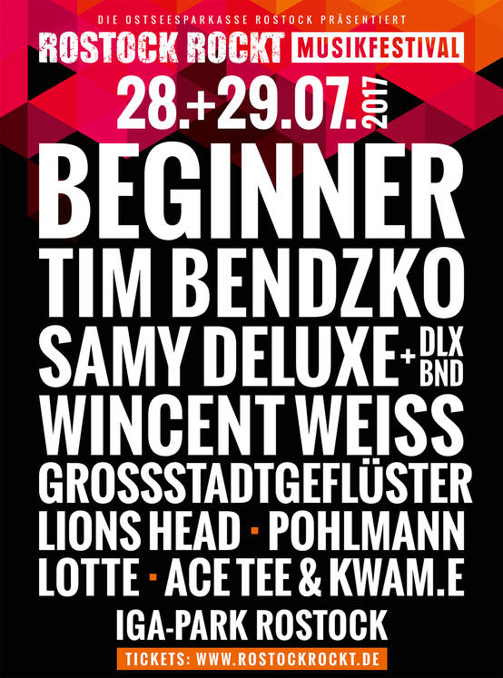 Party Flyer: Rostock Rockt 2017 am 28.07.2017 in Rostock