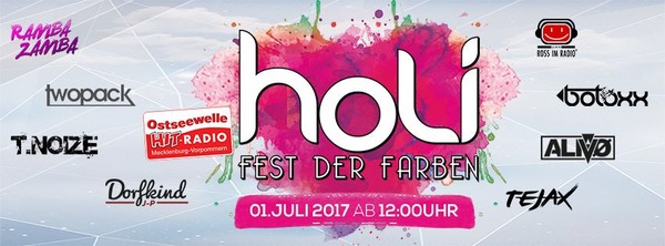 Party Flyer: Holi Party Wismar 2017 am 01.07.2017 in Wismar