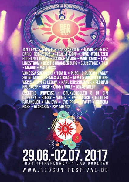 Party Flyer: Opening Party RED SUN Festival 2017 am 29.06.2017 in Bad Doberan