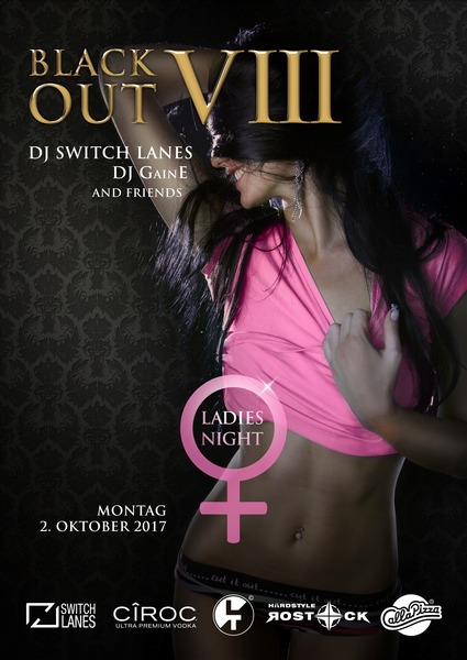 Party Flyer: BlackOut VIII am 02.10.2017 in Rostock
