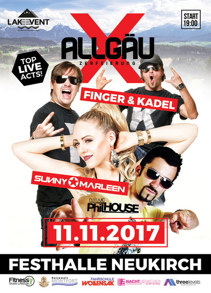 Party Flyer: ALLGU- X zerfeierung am 11.11.2017 in Neukirch