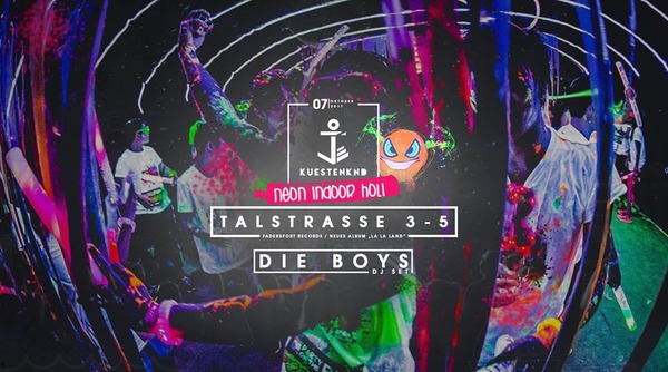 Party Flyer: Kuestenknd pres. Talstrasse 3-5 & DIE BOYS  am 07.10.2017 in Rostock