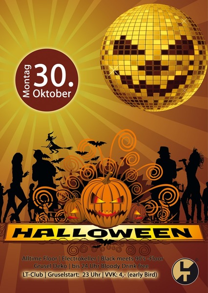 Party Flyer: Halloween 2017 - Bloody Monday! am 30.10.2017 in Rostock