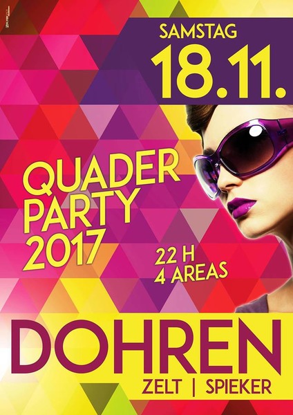 Party Flyer: QUADERPARTY 2017 am 18.11.2017 in Herzlake
