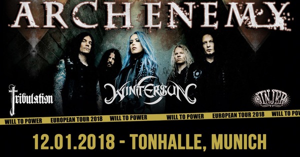 Party Flyer: Arch Enemy - Will To Power Tour 2018 am 12.01.2018 in Mnchen