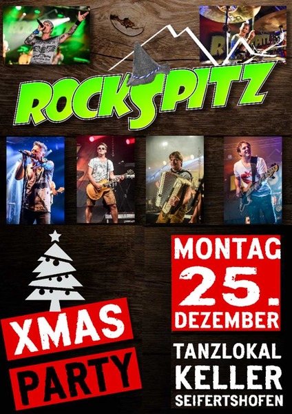 Party Flyer: Rockspitz - Die Mega Xmas Party in Seifertshofen am 25.12.2017 in Ebershausen