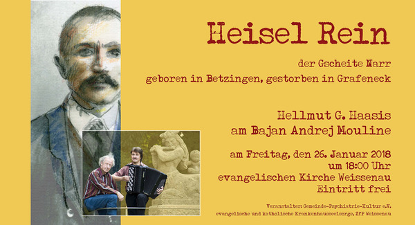 Party Flyer:  "Heisl Rein  der Gscheite Narr"  am 26.01.2018 in Ravensburg