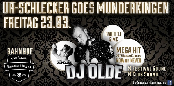 Party Flyer: Ur-Schlecker goes Munderkingen am 23.03.2018 in Munderkingen
