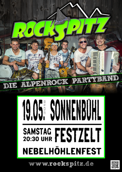 Party Flyer: ROCKSPITZ - Rockerherz Tour18 in Sonnenbhl (RT) am 19.05.2018 in Sonnenbhl