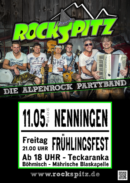 Party Flyer: Rockspitz - Partynacht in Nenningen (GP) am 11.05.2018 in Lauterstein