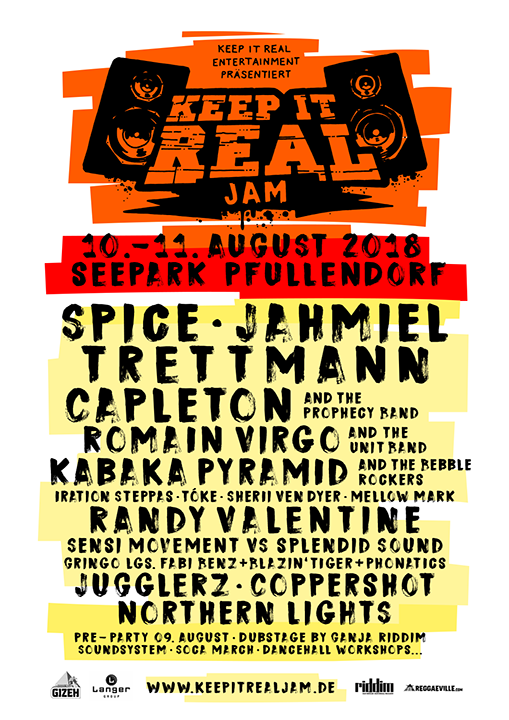 Party Flyer: Keep It Real Jam 2018 Festival am 10.08.2018 in Pfullendorf