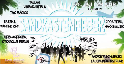 Party Flyer: Sandkasten Fieber Vol 9 am 28.07.2018 in Potsdam