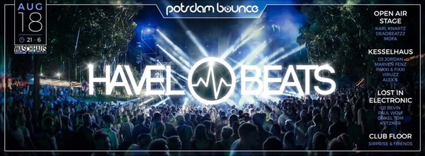 Party Flyer: Havelbeats am 18.08.2018 in Potsdam
