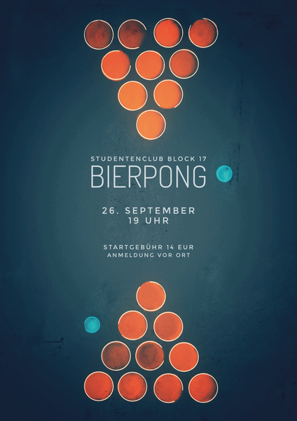 Party Flyer: BierPong Turnier - das Erste am 26.09.2018 in Wismar