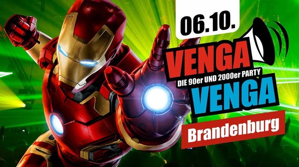 Party Flyer: VENGA VENGA - DIE 90er & 2000er PARTY am 06.10.2018 in Brandenburg an der Havel