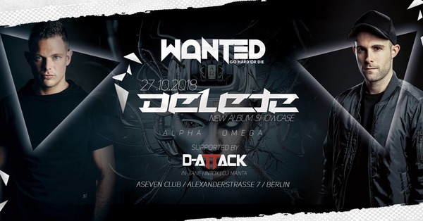 Party Flyer: Wanted - go Hard or Die! am 27.10.2018 in Berlin