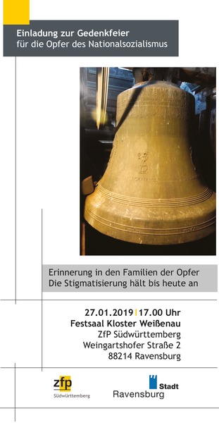 Party Flyer: Gedenktag fr die Opfer des Nationalsozialismus am 27.01.2019 in Ravensburg