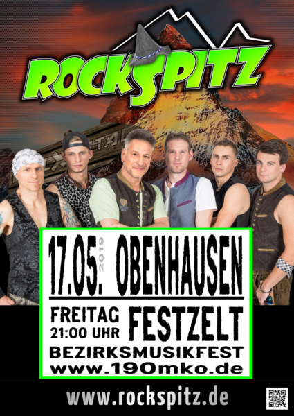 Party Flyer: ROCKSPITZ - 190 Jahre MK Obenhausen am 17.05.2019 in Buch