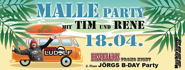 Party Flyer: Malle Party am 18.04.2019 in Rathenow