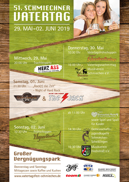 Party Flyer: 20:00 Trachtenparty mit Herz-Ass am 29.05.2019 in Schelklingen