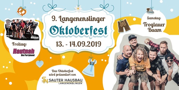 Party Flyer: 9. Langenenslinger Oktoberfest am 13.09.2019 in Langenenslingen