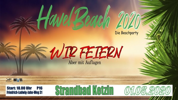 Party Flyer: Beach Party am 01.08.2020 in Ketzin