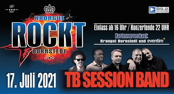 Party Flyer: Krongut Rockt Bornstedt am 17.07.2021 in Potsdam