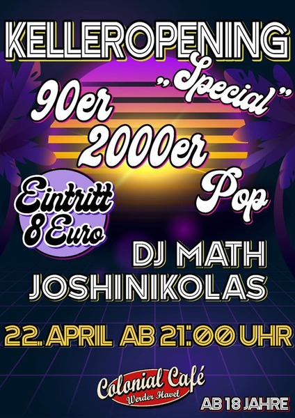 Party Flyer: KELLEROPENING 2022 am 22.04.2022 in Werder (Havel)