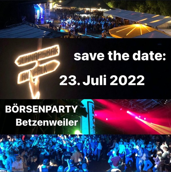 Party Flyer: Brsenparty Betzenweiler 2022 am 23.07.2022 in Betzenweiler